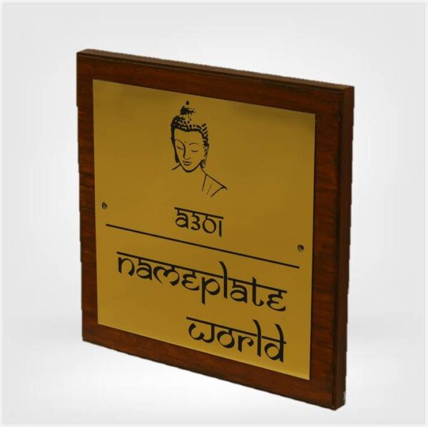 Nameplate with Buddha