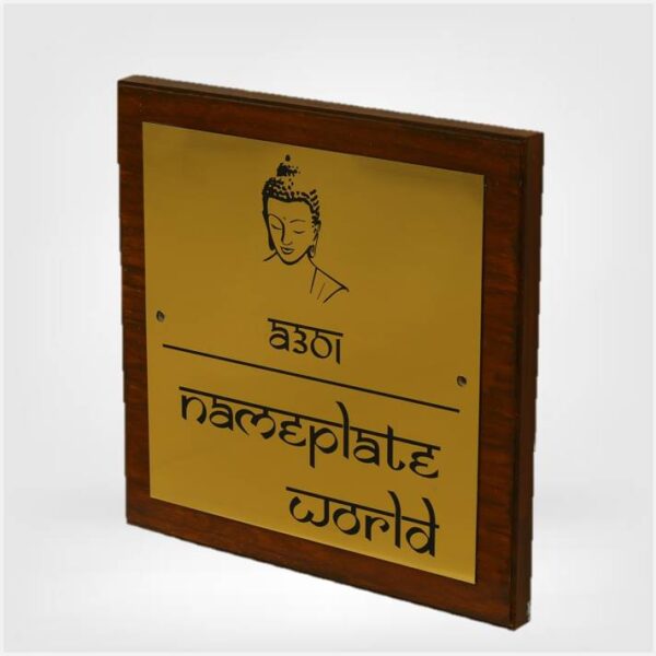 Nameplate with Buddha
