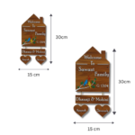 Welcome Home Wooden Hanging Nameplate - Image 4