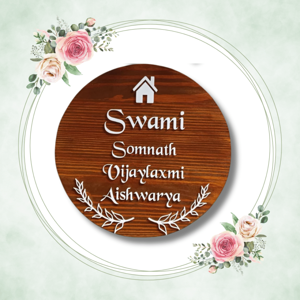 Beautiful Home Nameplate