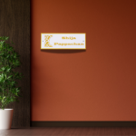 Luxe Gold Frame Designer Nameplate - Image 2