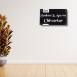 Modern Classic Black Designer Nameplate - Image 4