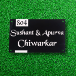Modern Classic Black Designer Nameplate - Image 3