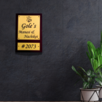 Modern Gold Panel Designer Nameplate - Image 4