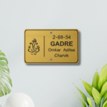 Metal Finish Acrylic Nameplates