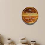 Circular Wooden Designer Nameplate - Image 2