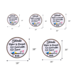 Happy Birds Round Designer Nameplate - Image 4