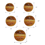 Circular Wooden Designer Nameplate - Image 4