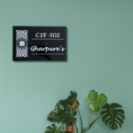 Royal Black Ganpati Designer Nameplate - Image 3