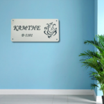 Elegant White Ganesha Designer Nameplate - Image 3