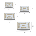 Mahalakshmi White & Gold Premium Nameplate - Image 4