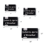 Modern Classic Black Designer Nameplate - Image 5