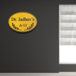 Classic Oval Gold Professional Nameplate - Image 2