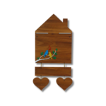 Welcome Home Wooden Hanging Nameplate - Image 5