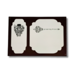 Traditional Dual Panel Wooden Nameplate - Image 5